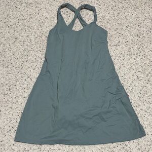 Avia Backless Teal Dress